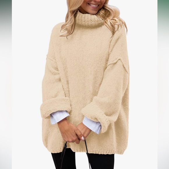 Sweaters - Cozy Cream Turtleneck Sweater